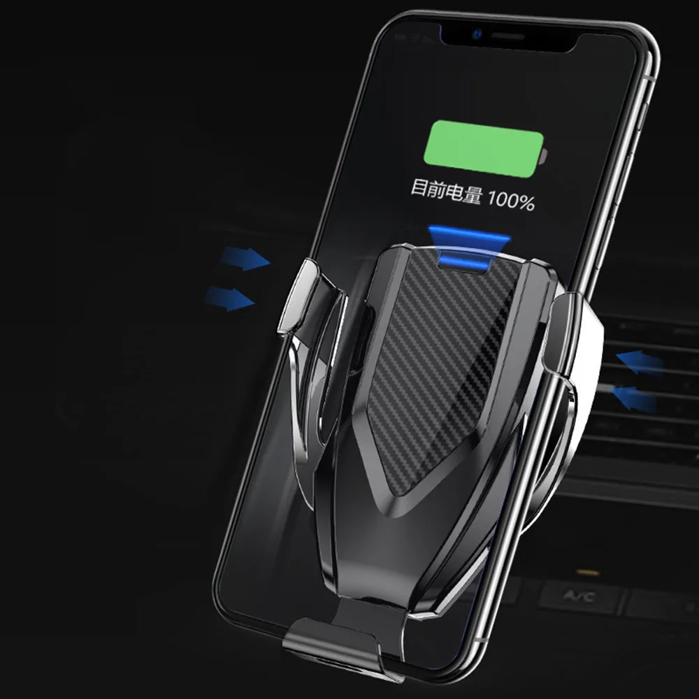 10W Fast QI Wireless M8 Car Charger Gravity Holder for iPhone X 8 Plus