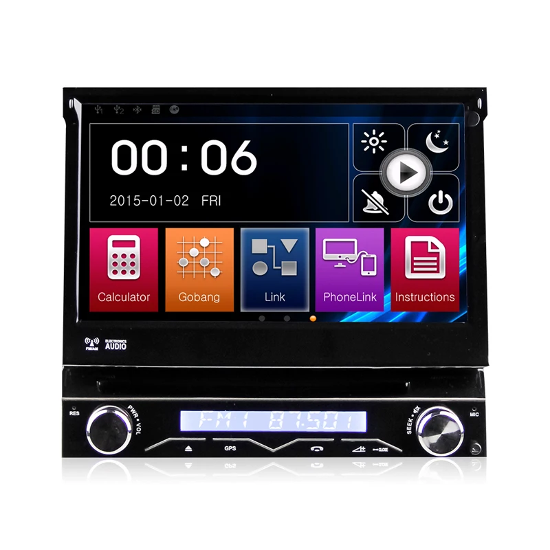 1 Din 7 inch touch screen Car Navi DVD Player single din