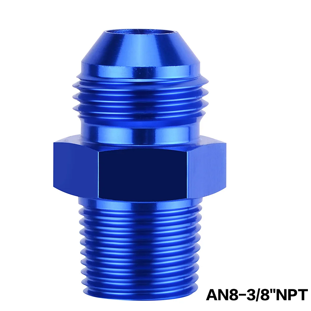 Evil energy алюминиевый штекер AN8 до 1/" 1/2" 3/" 1/4" NPT резьба прямой адаптер трубы мазут фитинг шланг адаптер