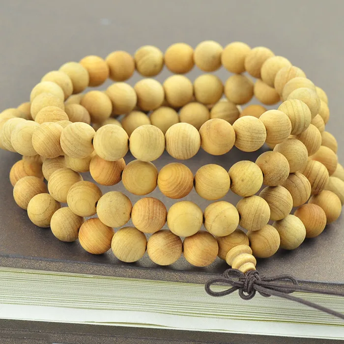 

Bracelets for women authentic cedar cliff Taihang Mountains Thuja 108 sandalwood prayer beads hand string men jewelry 0670