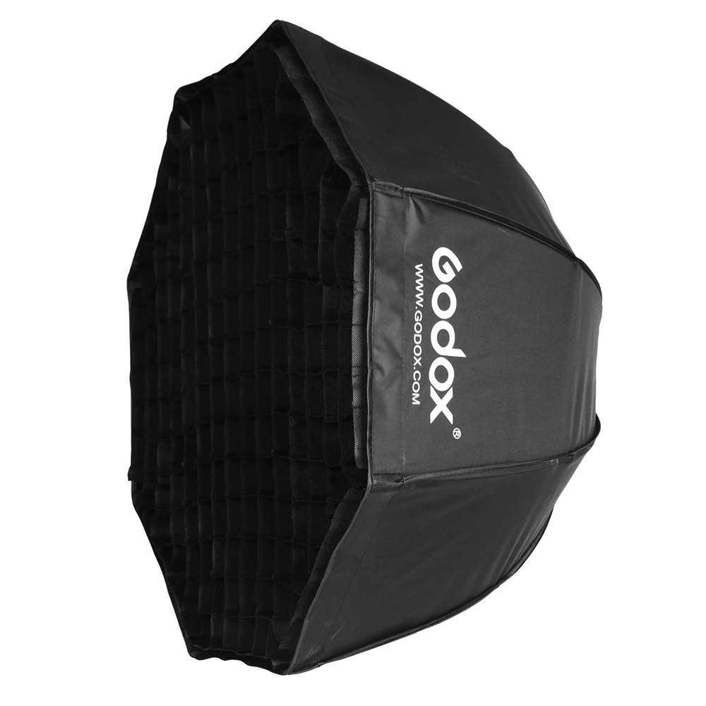 Godox портативный 120 см 4" сотовая сетка восьмиугольная зонтик софтбокс фото софтбокс Отражатель для вспышки Speedlight