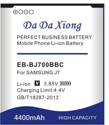 Аккумулятор Da Xiong 4400 мА/ч, EB-BJ700BBC EB-BJ700CBE Батарея для samsung GALAXY J7 J7008 J700F SM-J7008 J7000 J700 ON7 G6000