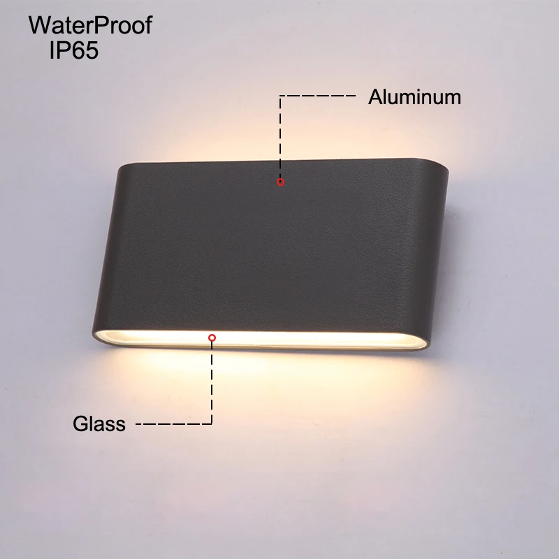 moderno led da parete per esterni luci portico luce impermeabile ip65 per bagno decorazione del giardino