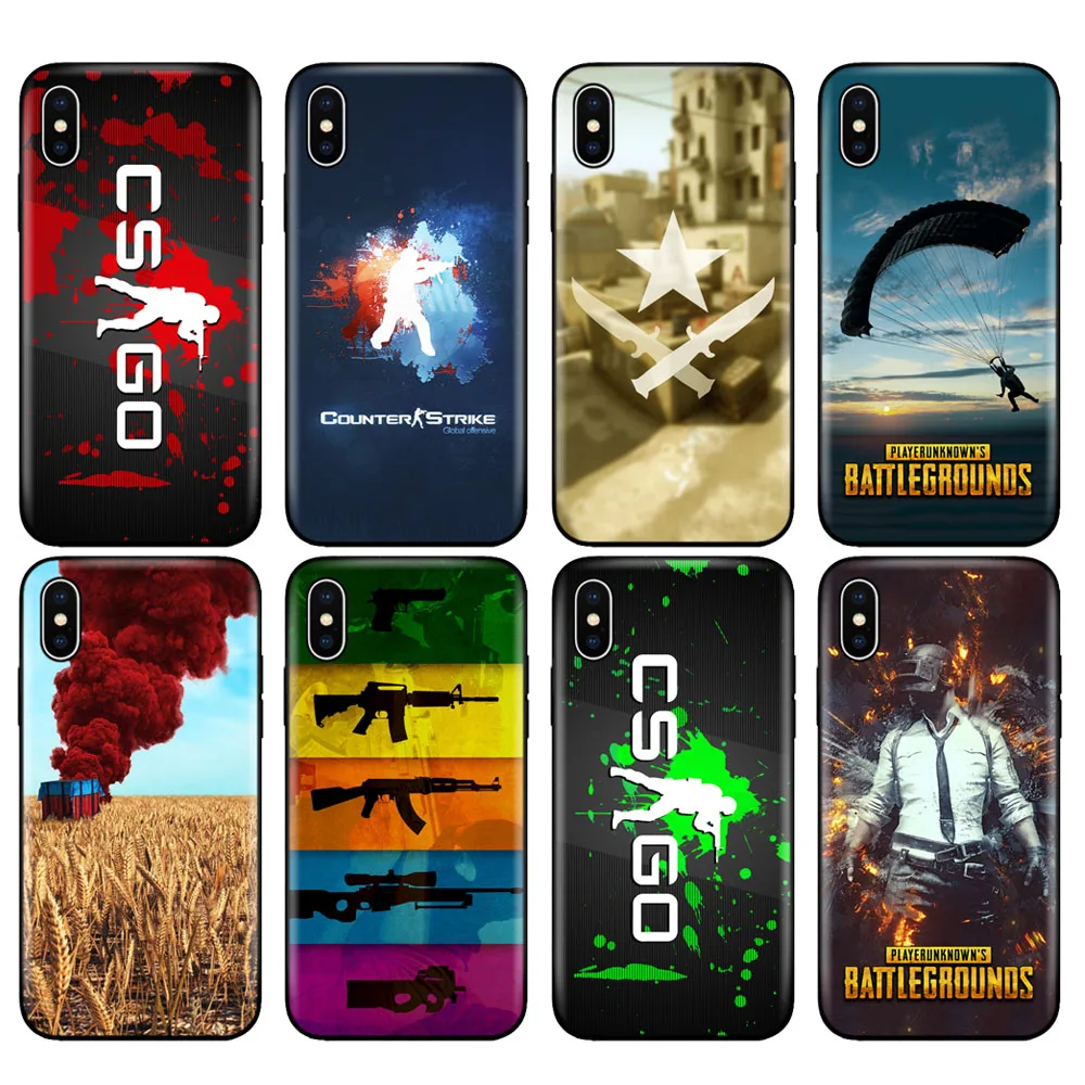 Черный чехол из ТПУ для iphone 5 5s SE 2020 6 6s 7 8 plus X 10 XR XS 11 pro MAX силиконовый Counter Strike CS GO и