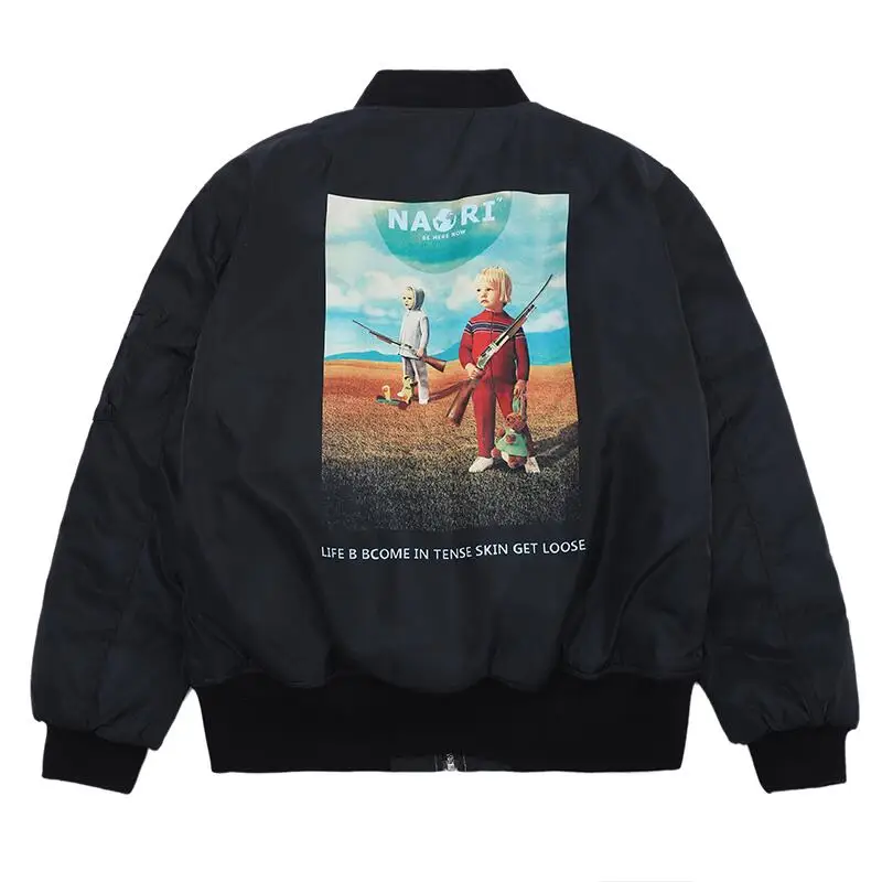 ^Cheap 18F/W новая осенне-зимняя куртка NAGRI с принтом пистолета для женщин и мужчин, Теплая стеганая куртка-бомбер Ma1, уличная одежда, толстая хлопкова... ^Cheap 18F/W новая осенне-зимняя куртка NAGRI с принтом пистолета для женщин и мужчин, Теплая стеганая куртка-бомбер Ma1, уличная одежда, толстая хлопкова...