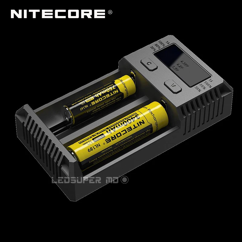 Новая версия Nitecore i2 автоматический умный совместимый универсальный аккумулятор 18650 зарядное устройство AA для портативного освещения