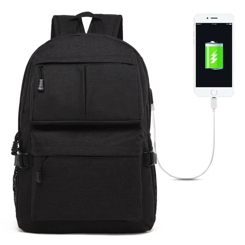 

Universal Multi-Function For 15.6 inch and Below Laptop Shoulders Bag Backpack with External USB Charging Port Oxford Cloth