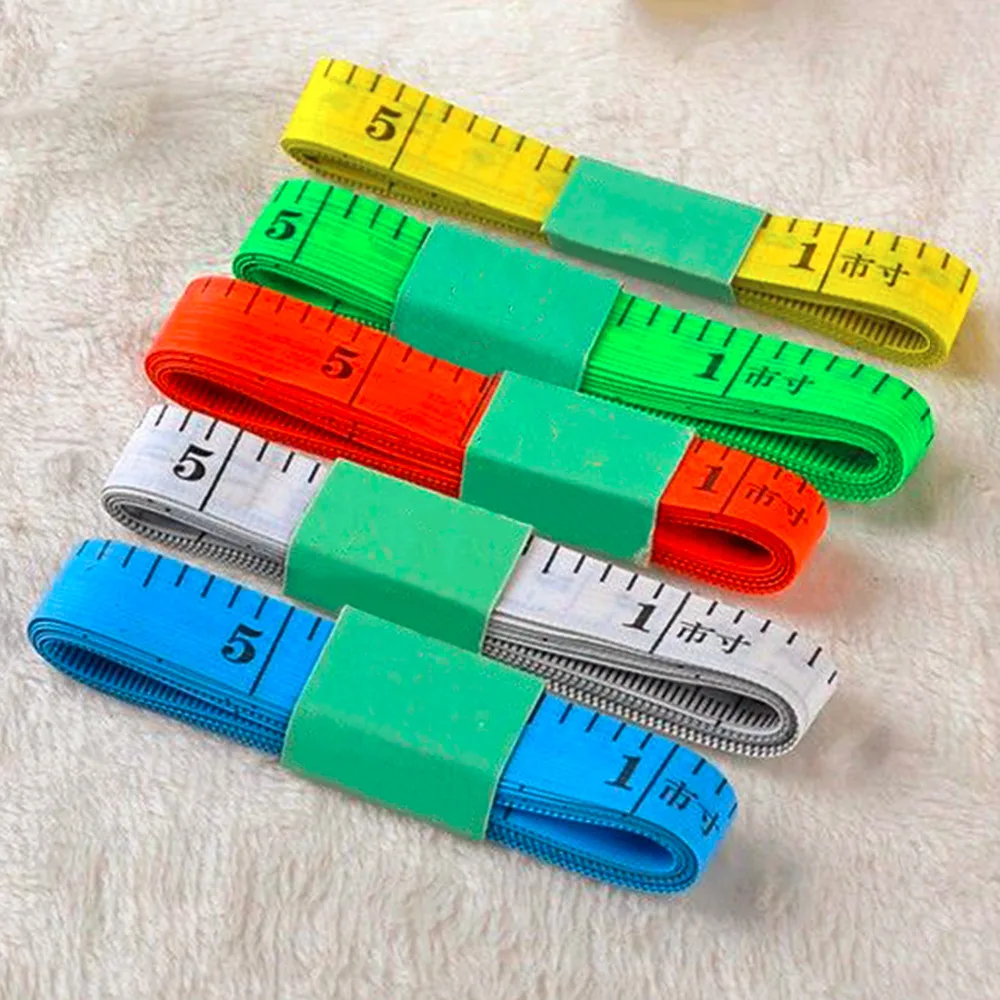 

Tailor Tape Body Measuring Ruler Sewing Measure Soft 1.5M Sewing Ruler Meter Sewing Measuring Tape Random Color