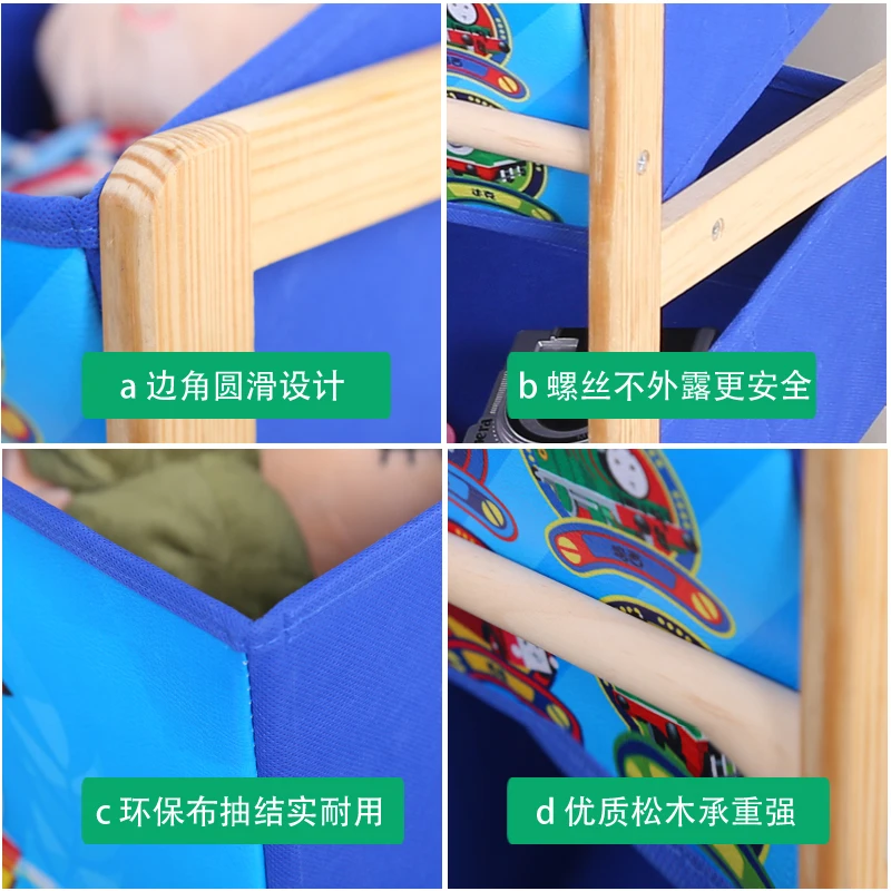 Луи Мода Детские шкафы из цельного дерева для хранения игрушек отделочные полки Детские бытовые игрушки для хранения