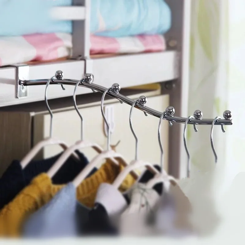 Multifunctional bedroom bedside hooks storage shelves square railing