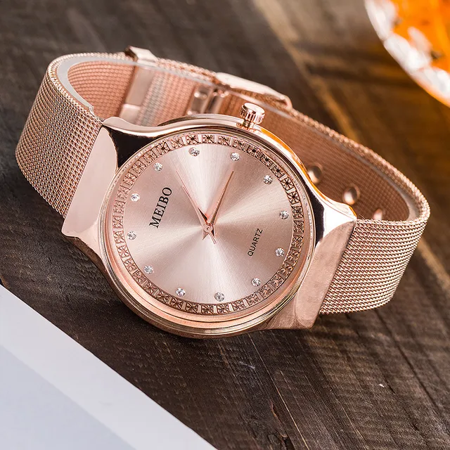 Fashion Rhinestone Women Watches Ladies Dress Crystal Stainless Steel Mesh Quart Fashion Rhinestone Women Watches Ladies Dress Crystal Stainless Steel Mesh Quart