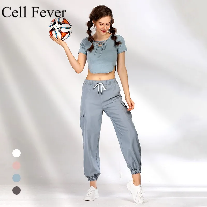 Для женщин Набор для йоги Костюмы карман свободные штаны  Шорты рубашка тренировочный костюм для занятий йогой Для женщин Спортивная с коротким рукавом Фитнес комплект Active одежда купить на AliExpress