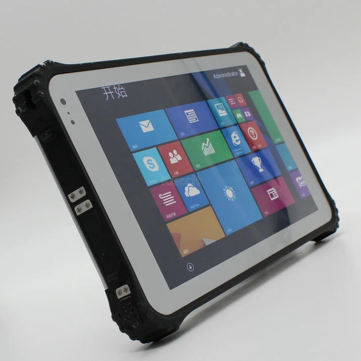 IP67 rugged android PDA netbook 8" 8 inch with Barcode Scanner Handheld Fingerprint Reader windows 10 GPS WIFI HDMI 4G NFC dock
