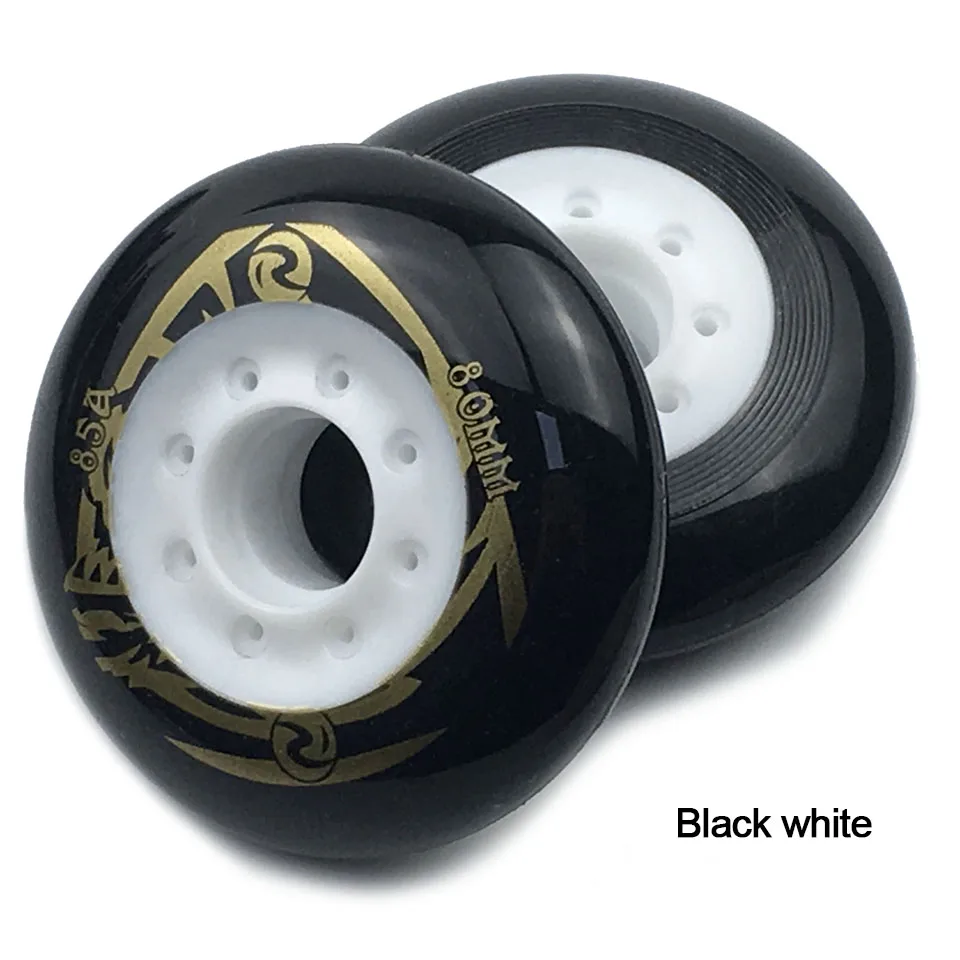 baratas 8 peças 88A 85A 84A 80mm de Travagem Rodas de Sapatos Patins Inline Slalom Patinagem Livre Deslizamento Da Roda do PLUTÔNIO rolo De Pneus Patines SEBA