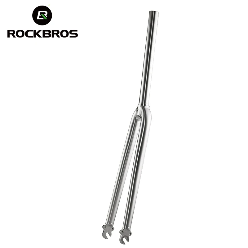 

ROCKBROS Bikes Fork Titanium Alloy Front Fork Road Bikes Bicycle Parts 1-1/8 700C Wheel Tire Cycling Bicycles Accessories
