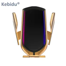 R1 автоматический держатель 10 Вт автомобильное беспроводное зарядное утройство для телефона для iPhone Xs huawei LG Qi Беспроводное зарядное устройство для автомобиля держатель телефона