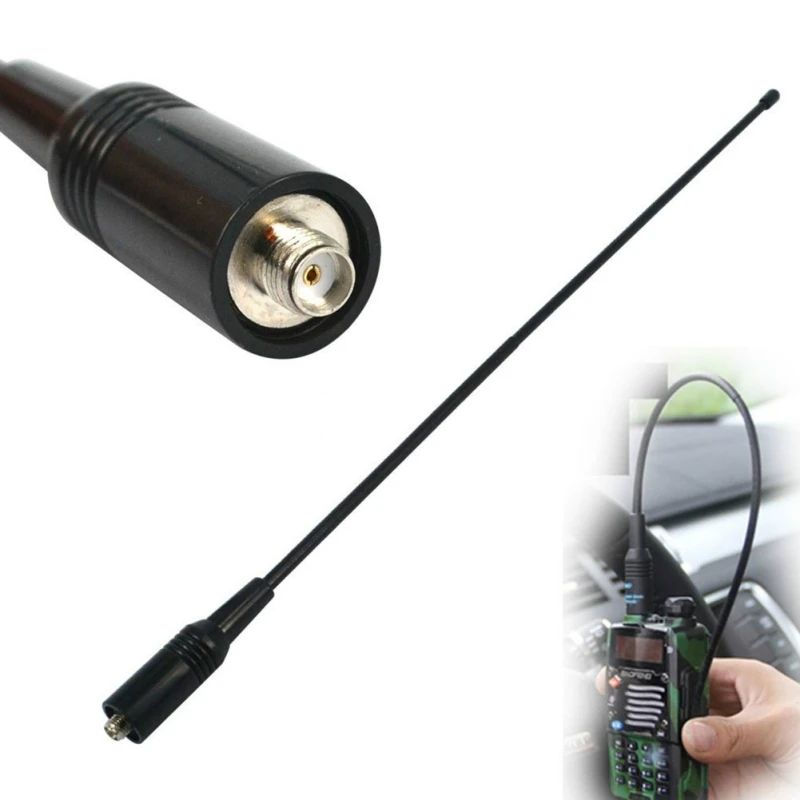 

Dual Band Radio Antenna Kit Handheld Soft Antennas for Walkie-talkie New