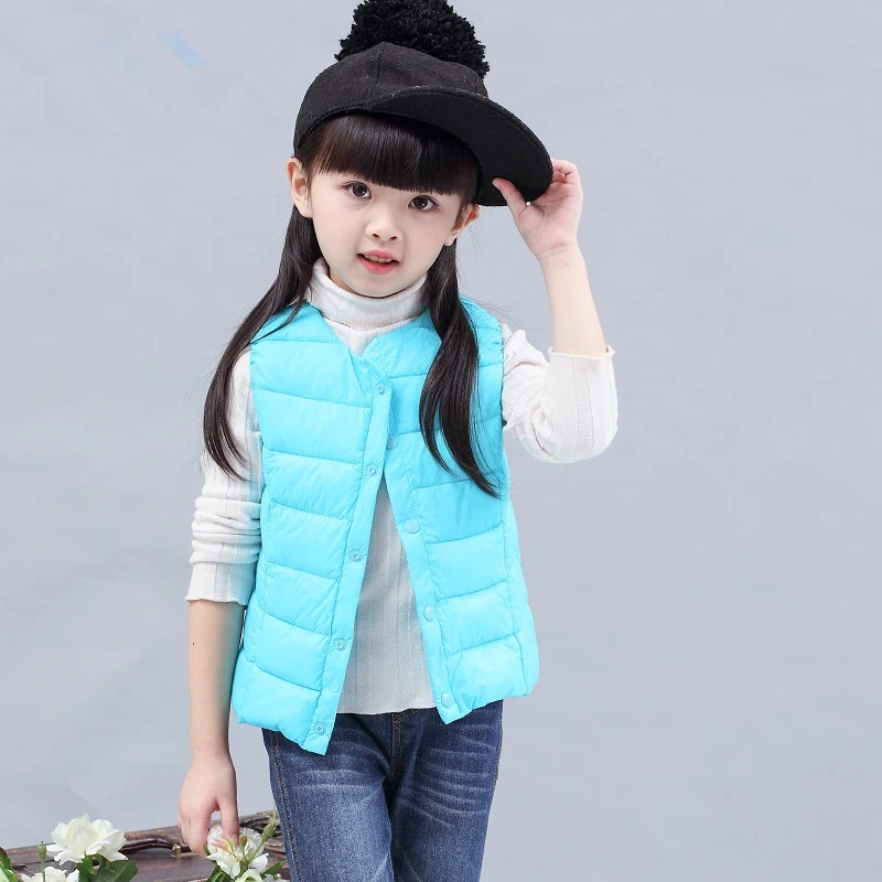 

Children's warm vest for girls boys kids warm waistcoats in winter autumn spring lightweight letter new style and cheap jacket