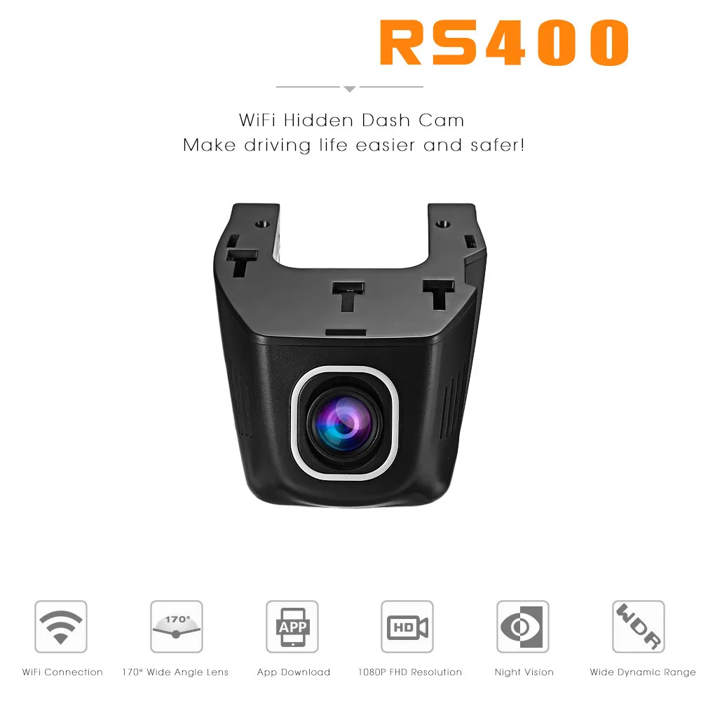 RS400 NT96658 WiFi APP Hidden Dash Cam 1200W Pixels Car DVR Camera 1080P FHD 170 Degree Night Vision WDR Car Driving Recorder цена RS400 NT96658 WiFi APP Hidden Dash Cam 1200W Pixels Car DVR Camera 1080P FHD 170 Degree Night Vision WDR Car Driving Recorder цены онлайн