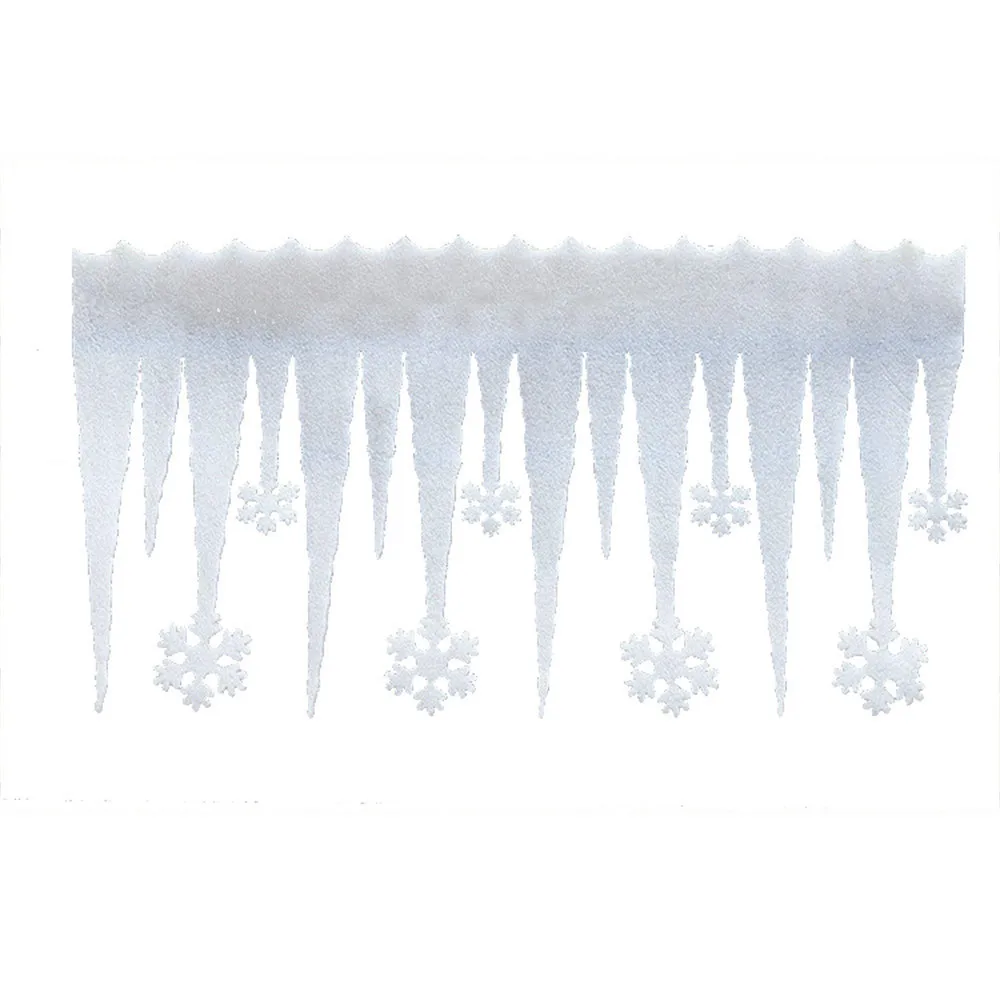 2 шт пенопластовая белая Снежинка ледяная полоса Снежинка, рождественские украшения для магазина, окна, двери, вечерние украшения adornos navidad