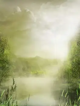 

clouds bokeh mountain tree backdrop Vinyl cloth High quality Computer print wall Backgrounds