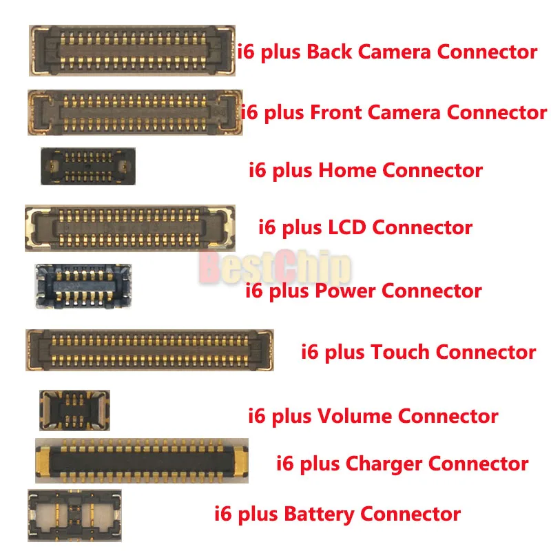 FPC коннекторы для iPhone 6 plus 5 дюйма 9 шт./комплект|connector fpc|connector for batteryconnector power |