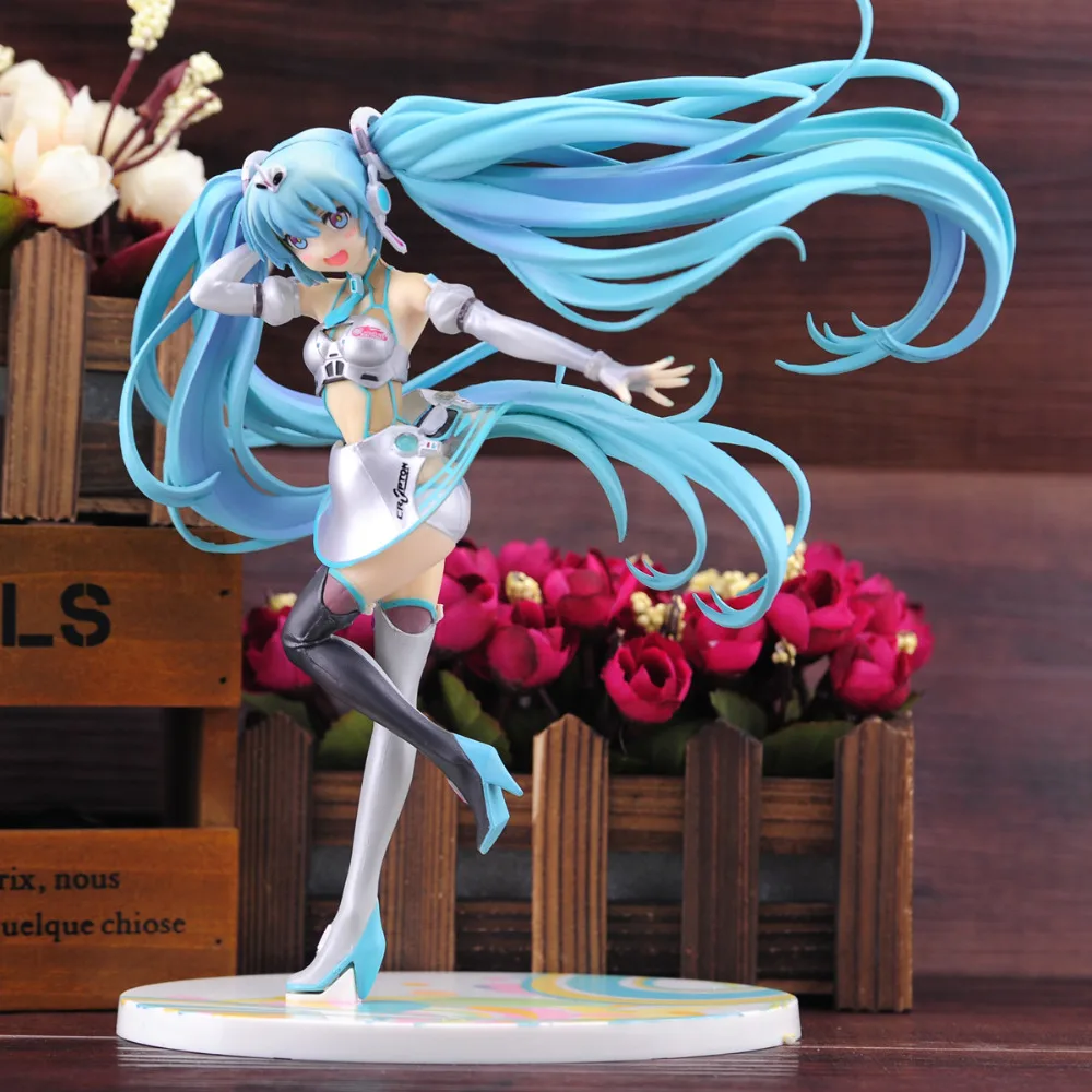 

NEW hot 22cm Hatsune Miku Racing girl pvc action figure toys Christmas gift