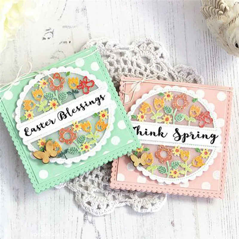 

Eastshape Metal Cutting Dies Scrapbooking Flowers Fram Dies For DIY Card Making Decorative Paper Embossing 2019 New Arrival Dies