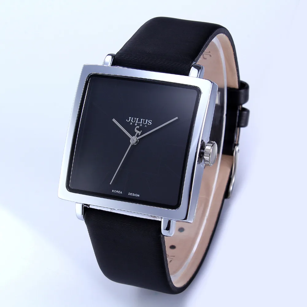 Женские часы бренда Julius квадратные кварцевые женские роскошное платье из