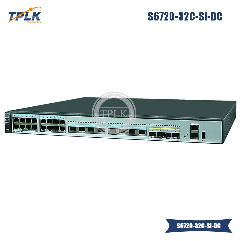 Hua wei Ethernet 24 порта коммутатор S6720-32C-SI-AC/DC Полный дуплексный и полудуплексный режим связи AC или DC блок питания опционально - Цвет: S6720-32C-SI-DC