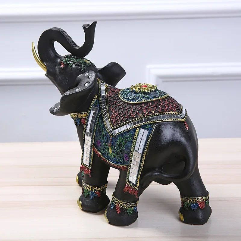 

Southeast Asia Style Home Decoration Crafts Resin Elephant Statue&Sculpture Creative Business Gift Crafts Windows Ornaments