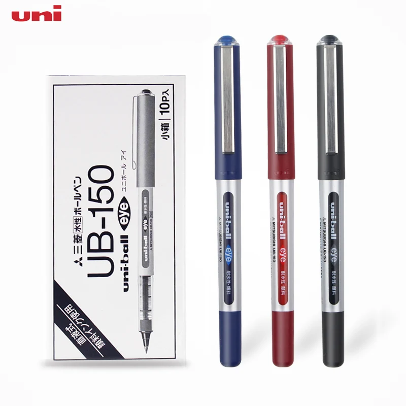 5/10pcs Uniball Eye UB150 Gel Pen Set Micro 0.5mm Black Red Blue Smooth Ink Canetas Gel Signing Pen for School Office Stationery