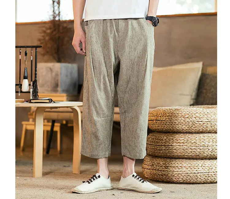2019 Novos Homens de Moda Harem Pants