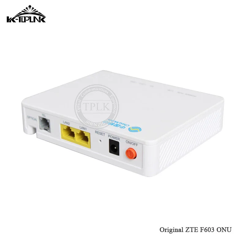 Used ONU for ZTE F603 GPON ONU ONT Router F603 1GE+1FE+1VOIP port,Single Fiber Optical Network Terminal(no boxes