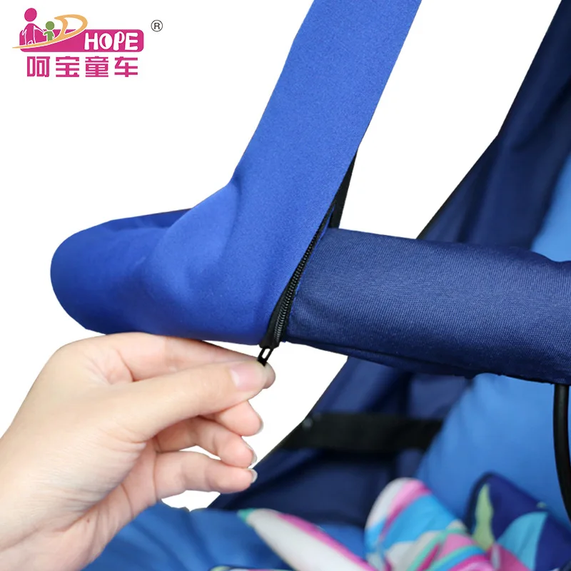 

HOPE Baby Stroller Washable Chewable Armrest Cover Protection Handrail Sleeve Umbrella Car Stroller Armrest Zip Cover Removable