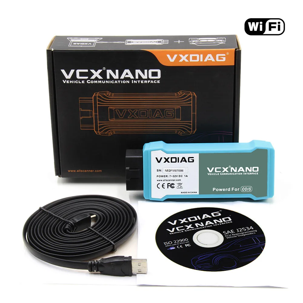 VXDIAG VCX NANO для Tis techstem V14.00.018 для JLR SDD V158 ODIS V5.1.5 OBD OBD2 автомобильный диагностический инструмент OBD2 wifi автоматический сканер - Цвет: WIFI For ODIS
