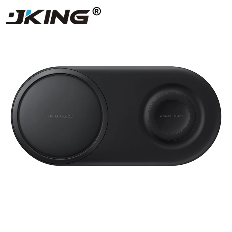 

Fast QI Wireless Charger Duo Pad For Samsung Galaxy S10 e 5G S10+ S9 S8 S7 S6 Edge Note9 8 Watch Active Gear S3 Charging dock