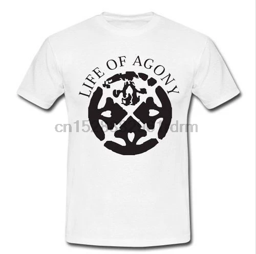 Футболка с надписью LIFE OF AGONY тяжелый металл негативный уродливый малыш футболка