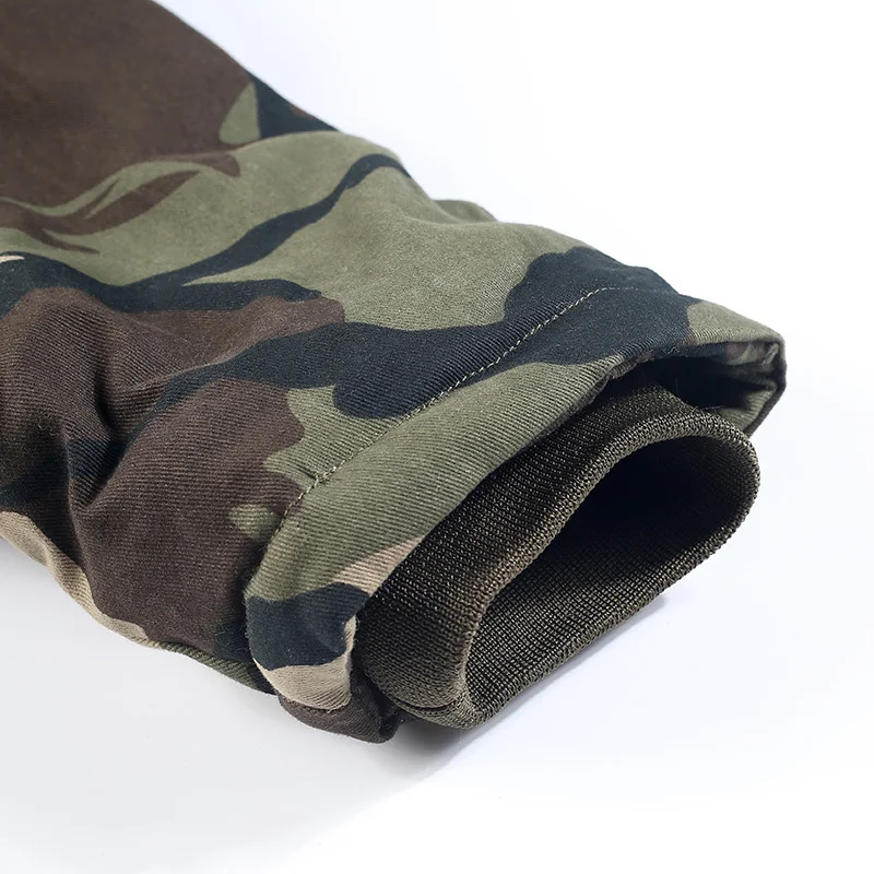  New Mens Camouflage Parkas Winter Military Hooded Thicken Fleece Army Cotton Padded Clothes Men Win