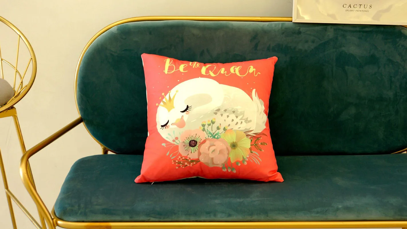 Houspace новый короткий плюш Be the Swan Queen для дома дивана автомобиля декоративный декор