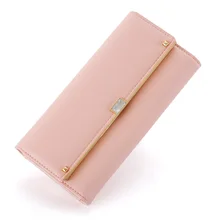 2016 Vintage Pu-leder Frauen Lange Geldbörsen Modedesigner Marke Kupplung Geldbörse Dame Party Brieftasche Weibliche Handytasche Kartenhalter