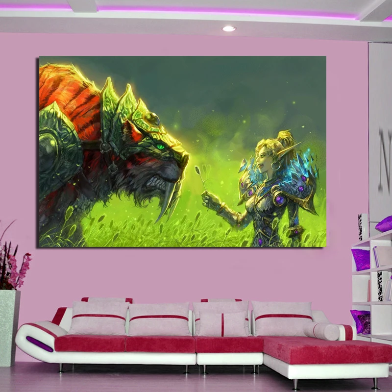 

World Of Warcrafts Hunter Wall Art Canvas Poster And Prints Canvas Painting Decorative Picture For Office Living Room Home Decor