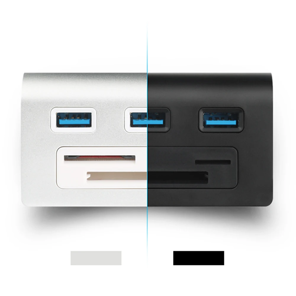 Rocketek multi usb 3.0 hub 3 port Aluminum adapter splitter SD/TF CF Card Reader for MacBook computer laptop accessories