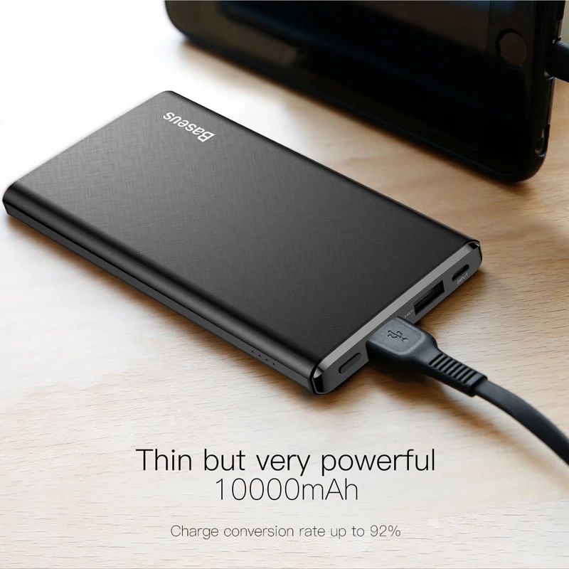 Baseus 10000mAh Power Bank For iPhone Huawei Xiaomi OnePlus Ultra Slim Powerbank Poverbank Mobile Phone External Battery Charger Baseus 10000mAh Power Bank For iPhone Huawei Xiaomi OnePlus Ultra Slim Powerbank Poverbank Mobile Phone External Battery Charger