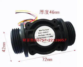 

10pcs/lot,1" DN25 Water flow sensor, Flow meter switch,Flow counter 1-60L/min