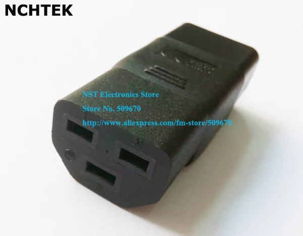 

NCHTEK IEC 320 C14 Male to C21 Female Plug AC Power Adapter For UPS PDU/Free Shipping/10PCS