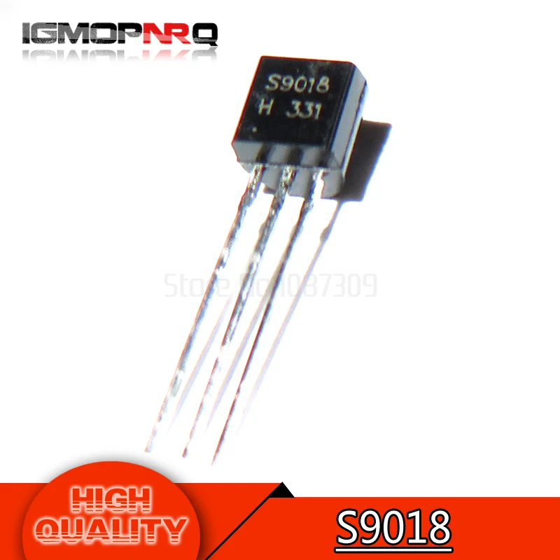 100pcs free shipping S9018 SS9018 9018 RF Bipolar Transistors NPN/30V ...