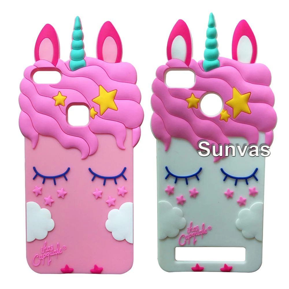 

3D Pretty Unicorn Soft Silicone Case Cover Skin For Huawei P9 P9 Lite / P8 P9 Lite 2017 / P10 Lite Y5 II Y6II For Xiaomi Redmi