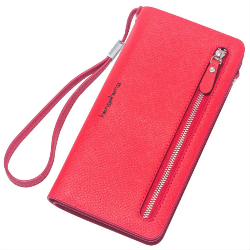 

Hot Fashion Female wallets High-quality PU Leather Wallet Women Long Style Cowhide Purse Brand Capacity Clutch Card Holder Pouch