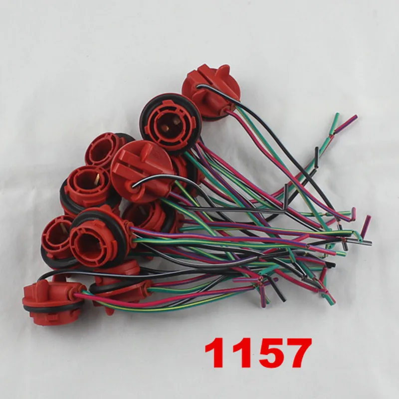 FSYLX 2шт 1156 BA15S BAY15D 1157 разъем женский автомобильный светильник розетка провод лампы